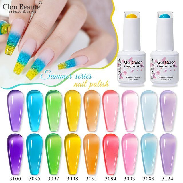 Clou Beaute Gel-Nagellack, Transparent, 15 ml - Bild 1