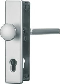 ABUS Schutz-Wechselgarnitur LS mit Profilzylinder gelocht, Farbe Silber, Material Messing - Bild 1