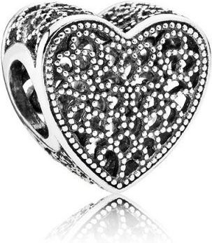 Charm Hundeklauenabdruck, Perlen, Zinklegierung, gray, Damen - Bild 1