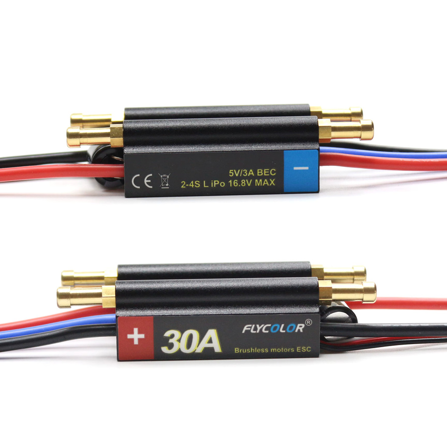 FlyColor RC Boot ESC Wasserdichter Brushless Geschwindigkeitsregler mit Programmkarte - Bild 5
