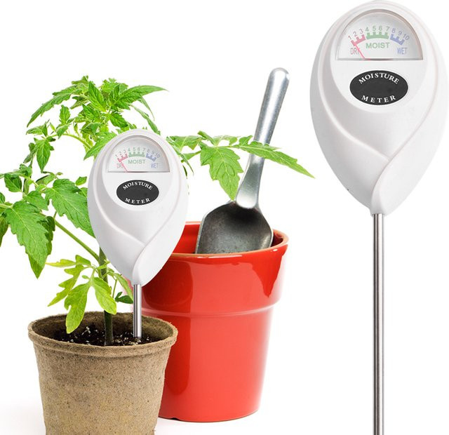 Aideepen Bodenfeuchtemessgerät Grün für den Gartenbau mit Feuchtigkeitssensor und Hygrometer - Bild 1