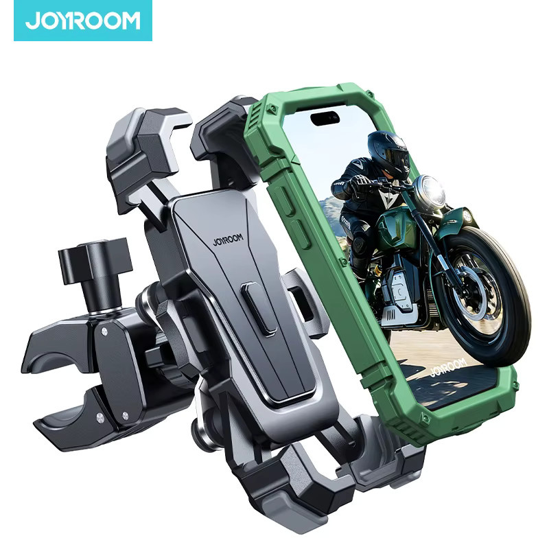 Joyroom Handyhalterung für Motorrad und Fahrrad, universelle ultra-stabile Fahrrad-Handyhalterung mit Stoßdämpfung, Schwarz - Bild 7