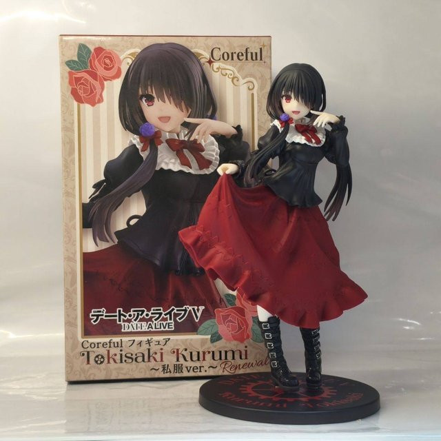 Bandai Date A Live Kurumi Tokisaki Actionfigur, Rotes Kleid, 20cm - Bild 1