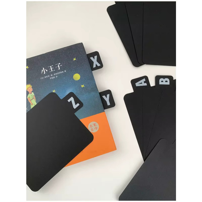 Tebbomp 26 Stück Alphabetische Trennblätter A-Z für Vinyl-Schallplatten und DVDs in Schwarz - Bild 7