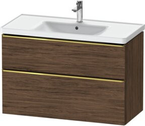 Duravit Waschtischunterschrank D-Neo Wandhängend Braun Hochglanz B: 98,4 cm, T: 45,2 cm, H: 62,5 cm - Bild 1