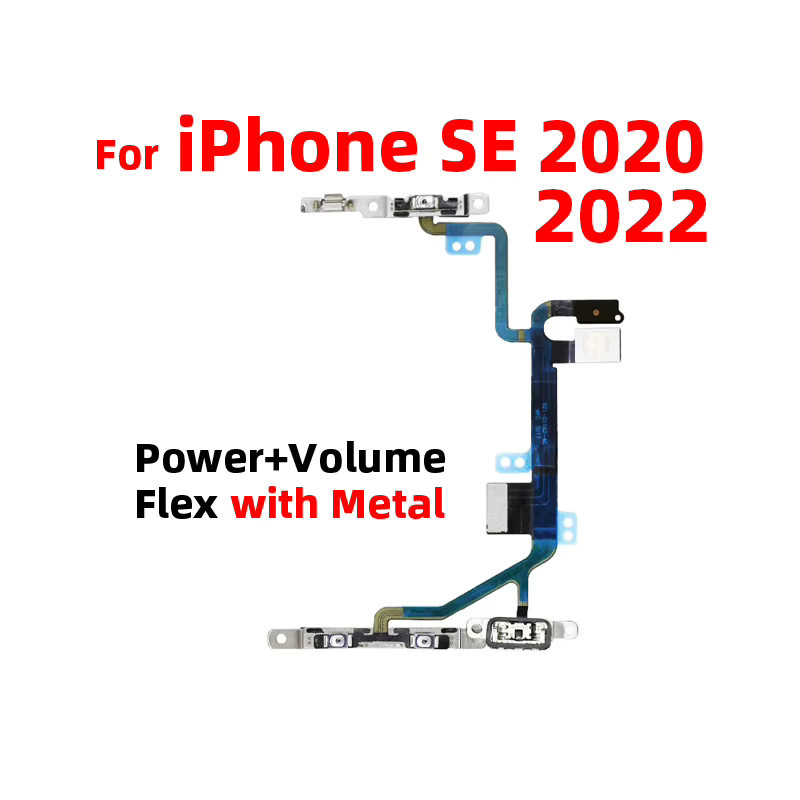 Flex-Lautstärketaste und Ein-/Ausschalter Ersatzteil für iPhone SE 2. und 3. Generation in Multicolour - Bild 2