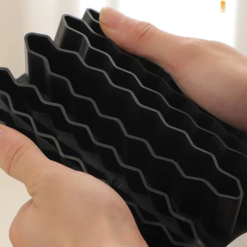 Kreativer Stifthalter in Wellenform aus Silikon für deinen Schreibtisch, Grün - Bild 2