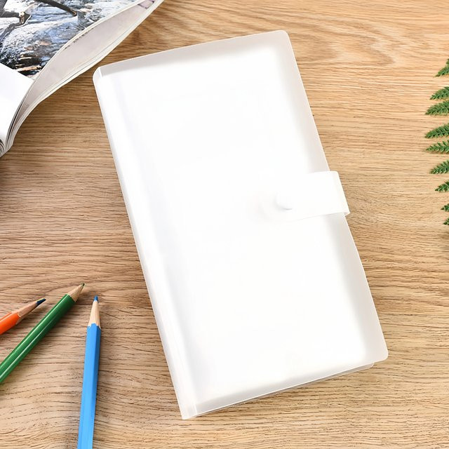 Kompaktes 3-Zoll Fotoalbum aus Kunststoff für 120 bis 240 Karten, Tickets oder Filmkarten - Bild 1