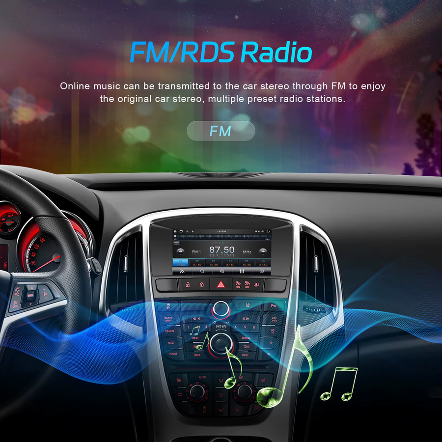 Podofo Multimedia Player für Buick Excelle 2010-2014 mit Android Auto, Apple CarPlay, WIFI und GPS in Schwarz - Bild 3