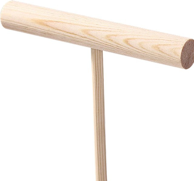 Phenovo T-förmiger Schmuckständer aus Holz in Braun als multifunktionaler Schmuckorganizer für Halsketten, Anhänger und Armbänder - Bild 1