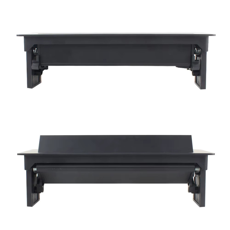 ANSSIN Pop-up-Schreibtischsteckdose aus Aluminiumlegierung mit USB und Typ-C, Schwarz - Bild 3