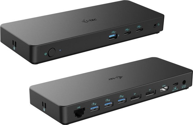 i-tec USB-C Triple Display Docking Station Gen 2 Pro mit 4K UHD, Power Delivery 100W und Ethernet, Schwarz - Bild 1