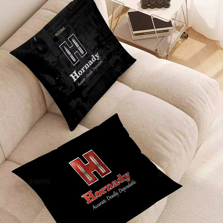 Hornady Dekorativer Kissenbezug Schwarz, Quadratisch, 30 x 30 cm - Bild 2
