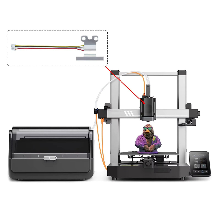 Anycubic 3D-Drucker Dehnungsmessstreifen Ersatzteil für Kobra 3 Combo Hotend Montageblock und Extruder Zubehör - Bild 2