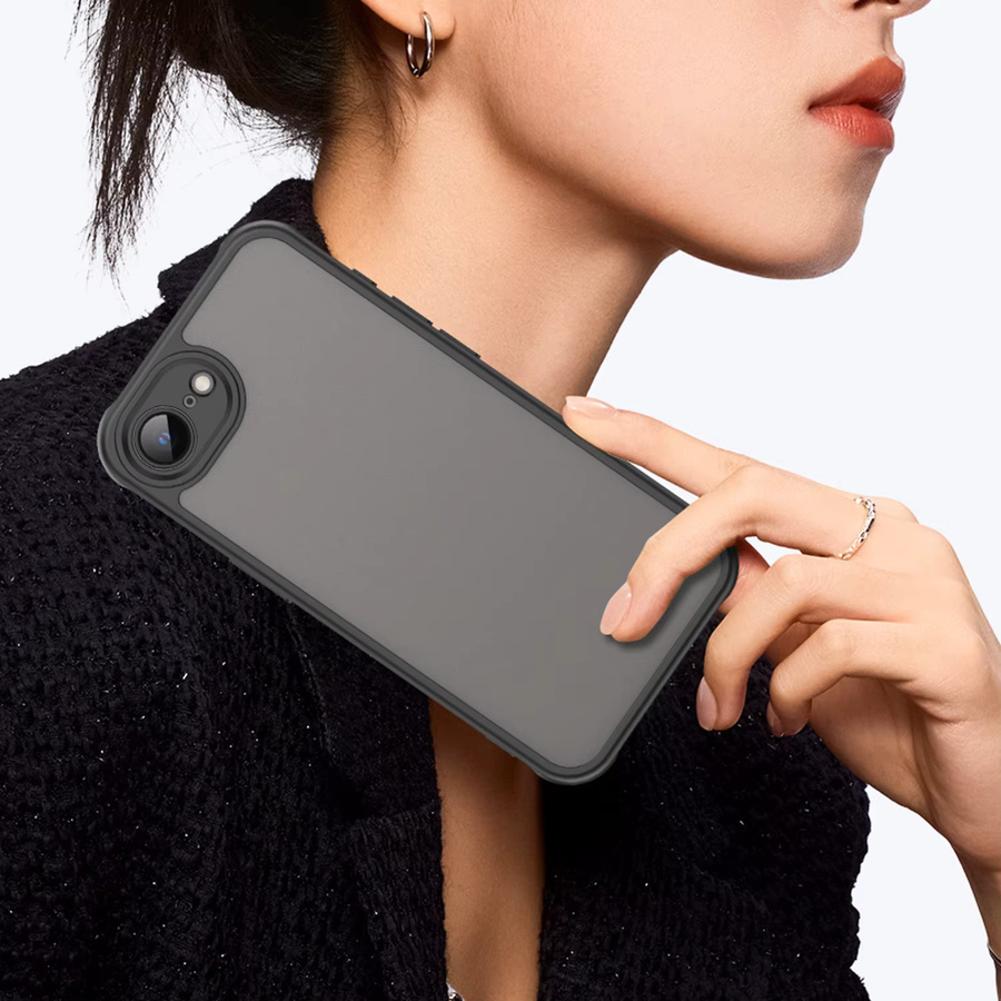 Apple Kamera-Schutzhülle für iPhone 17e und iPhone 16e, durchscheinende Hartschale mit weichen Kanten, transparent oder schwarz - Bild 3