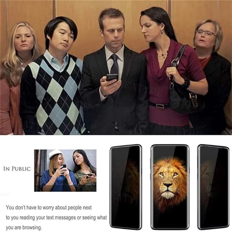 Privatsphäre Hydrogel Schutzfolie für Realme GT 2 Pro Master Explorer Edition, 9H Anti-Spy Displayfolie, transparent - Bild 6