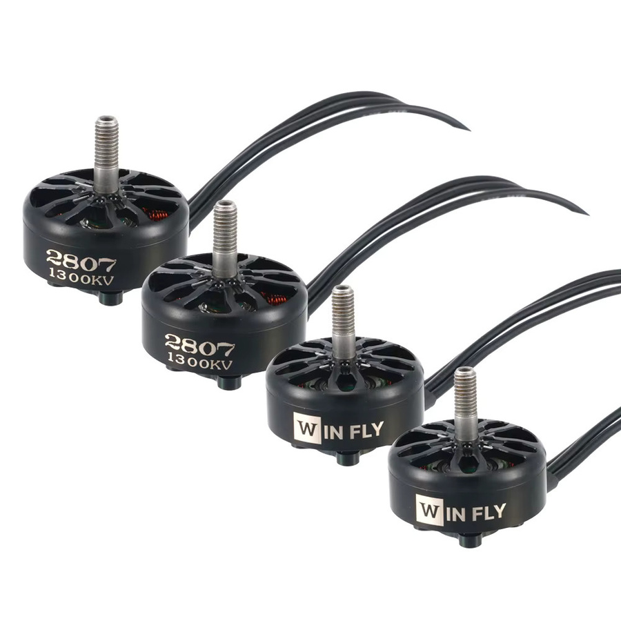4 Stück FLASHHOBBY A2807 Brushless-Motoren für FPV Freestyle 7-Zoll Langstrecken Drohnen in Schwarz - Bild 2