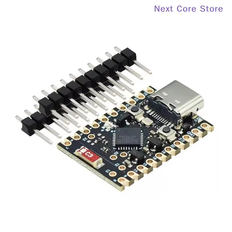 eelhoe Mini ESP32-C6 Super-Entwicklungsboard Mikrocontroller Programmierlern-Controller Core Board in Schwarz - Bild 2