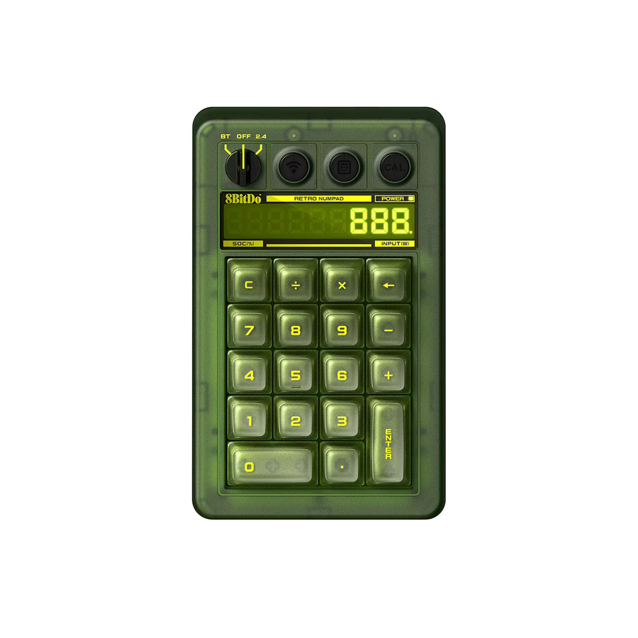 8BitDo Retro 18 Mechanisches Nummernpad Xbox-Lizenzierter Gaming-Keypad in Transparent Grün mit Bluetooth und 2.4G für Windows und PC - Bild 2
