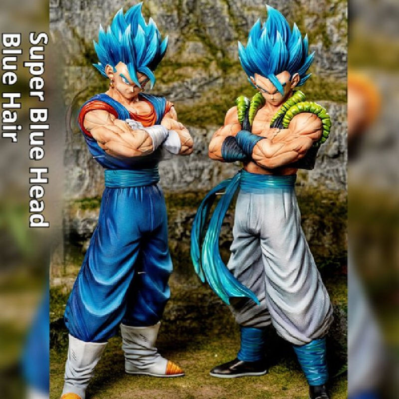 Bandai Dragon Ball Twin Kings Statue Beijit Wujita Sun Wukong Handgemachtes Ornament Modell aus Kunstharz, mehrfarbig - Bild 1