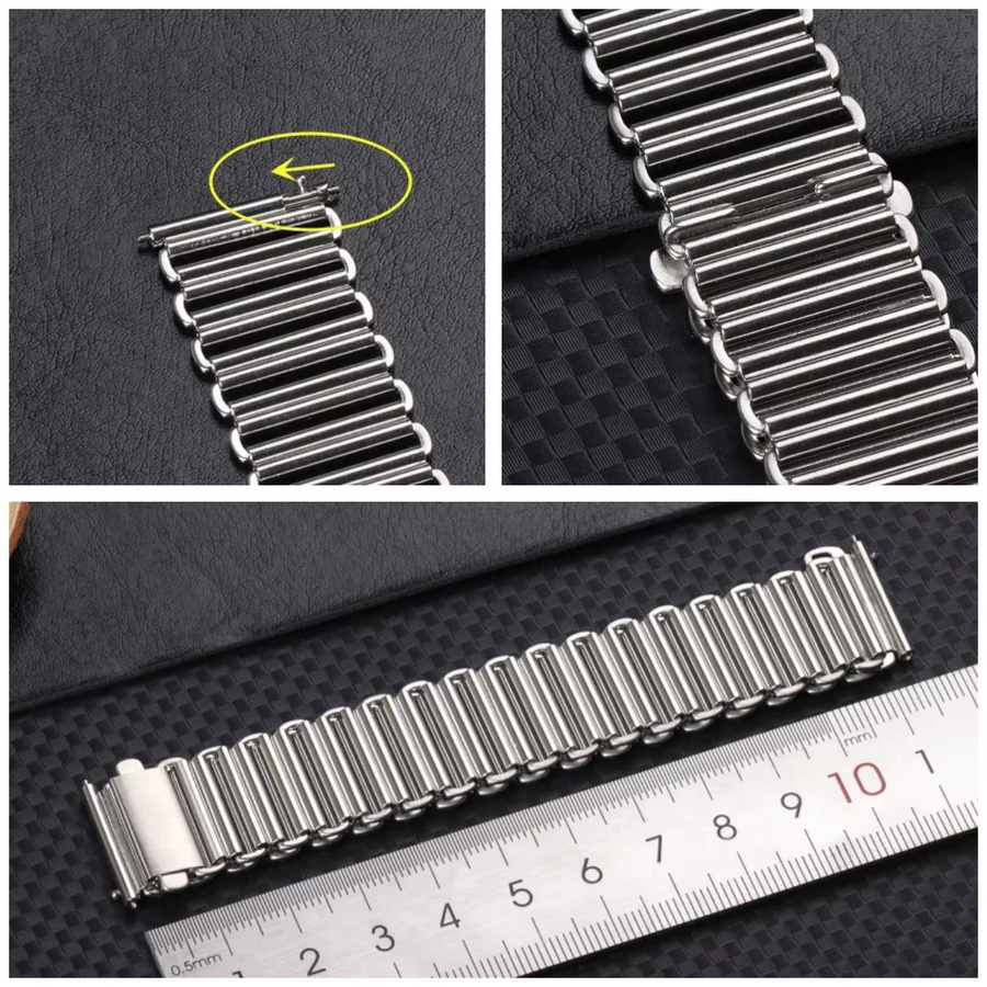 Zhangeer Uhrenarmband Edelstahl, Silber, Unisex - Bild 3