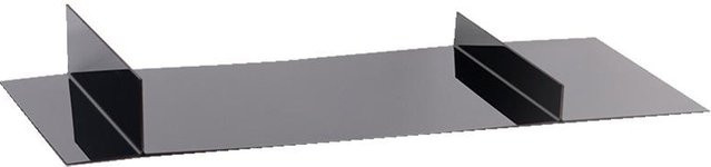 Minimalistisches rechteckiges Metalltablett in Grau als dekoratives Aufbewahrungstablett und Kunstornament für deinen Desktop oder dein Wohnzimmer, Breite: 55,0 cm, Tiefe: 24,0 cm, Höhe: 6,0 cm - Bild 1