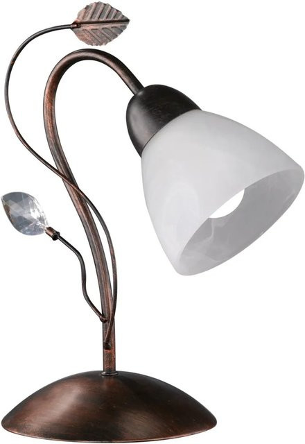 Trio Tischleuchte Traditio in Rost antik mit Glas und LED, B/T/H: 32,0 x 16,0 x 27,0 cm - Bild 1