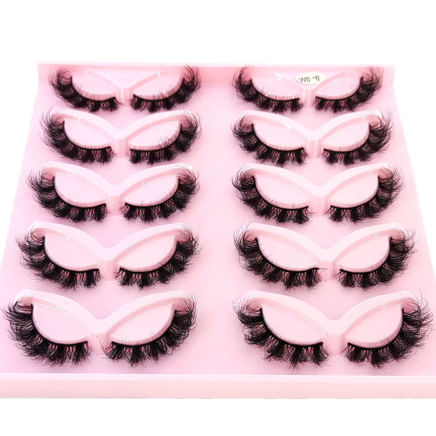 Künstliche Wimpern, 10 Paar, Schwarz, Unisex - Bild 2