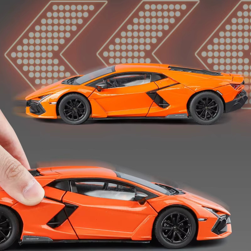 Dieacst Revuelto Supercar Modell Auto, 1:24, Metall, mit Licht und Sound - Bild 3