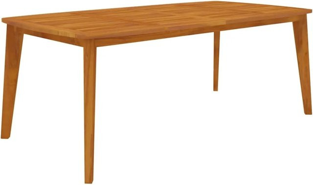 vidaXL Gartentisch aus Akazien-Massivholz in Braun, B/T/H: 200 x 100 x 75 cm - Bild 1