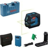 Bosch Professional Linienlaser GLL 20-22 G in Grün und Blau mit Akku und USB-C-Kabel im Koffer - Bild 1