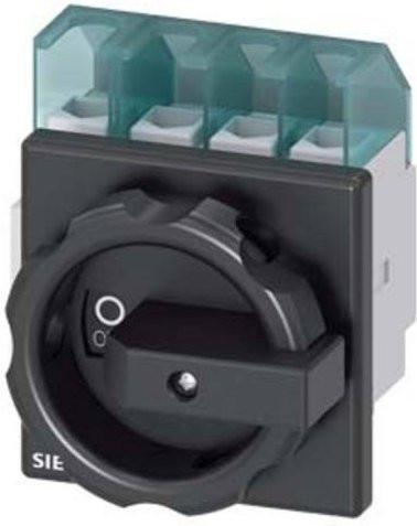 Siemens Lasttrennschalter Schwarz 4polig 25A 16mm² 690 V/AC 3LD21031TL51 - Bild 1