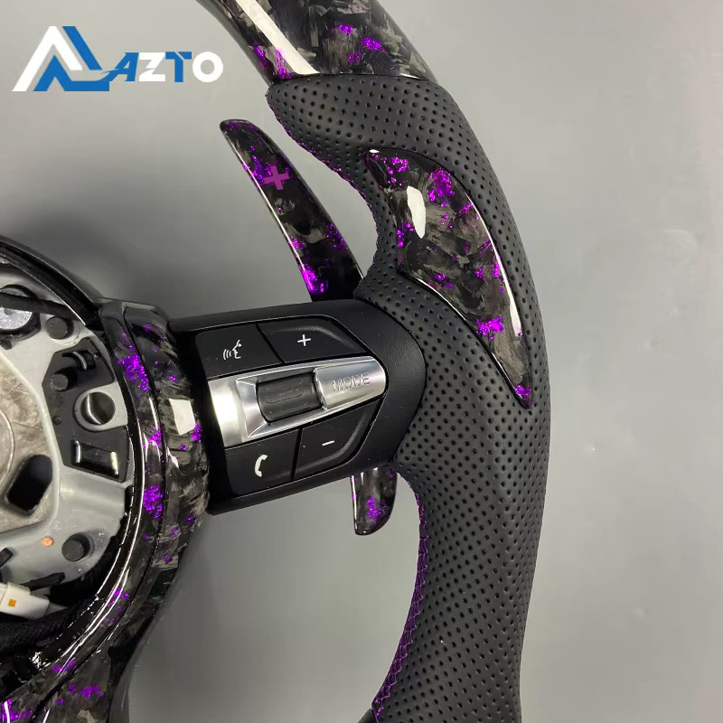 M Sport Lederlenkrad mit Carbonfaser für BMW F10 F11 F12 F15 F20 F21 F22 F25 F26 F30 F31 F32 F33 F34 F36 - Bild 3
