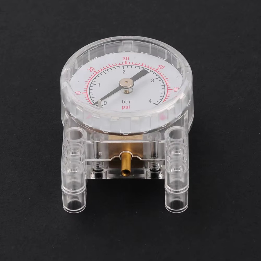 Stemedu MOC Technisches Pneumatik Lufttank Set mit Manometer und Barometer aus weißen Kunststoff-Bausteinen - Bild 2