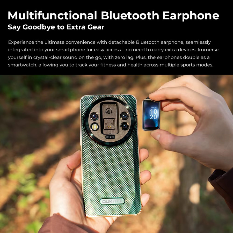 Oukitel WP200 Pro 5G Robustes Smartphone in Grün mit 6,7 Zoll Display, 72GB Speicher, 1TB Kapazität, Android 15, 108MP Kamera und 8800mAh Akku - Bild 2