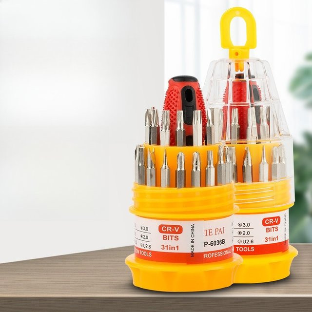 Baota 31 in 1 Multifunktionales Schraubendreher-Set für Handy-Reparaturen mit Kreuzschraubendreher - Bild 1