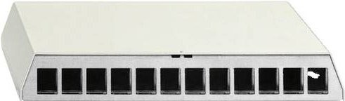 Rutenbeck Patchpanel PP-UM A-12 Ap rw mit 12 Ports in Pure White RAL 9010 - Bild 1