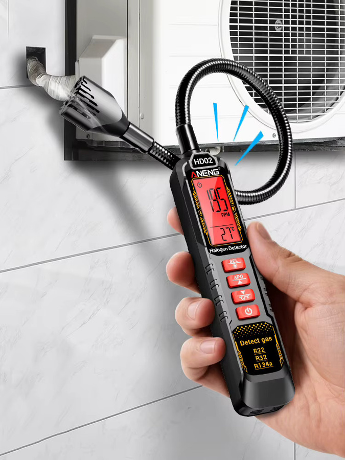ANENG HD02 Halogen-Gasdetektor für Kältemittel R22 R32 R134a in Schwarz - Bild 6