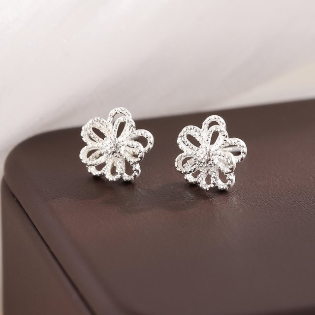Ohrstecker 925 Silber, Blumen, Damen - Bild 1