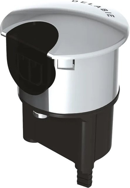 Delabie Elektronik-Box C mit integriertem 6V-Batteriefach für TEMPOMATIC 4 Urinal in Silber - Bild 1