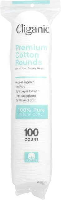 Cliganic Wattepads, 100 Stück, Unisex - Bild 1