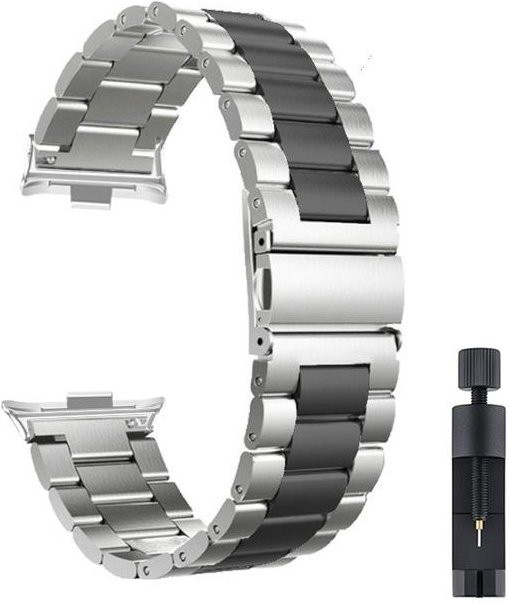 Uhrenarmband Edelstahl, Silber, Unisex - Bild 1
