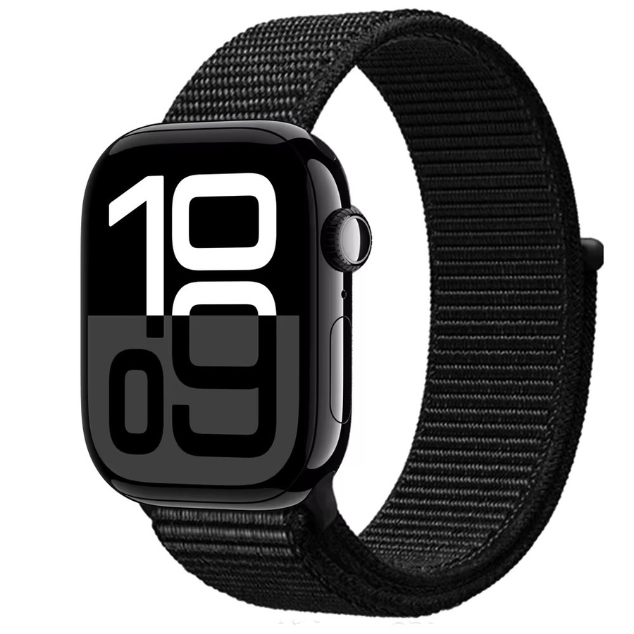 I LOVE LUO Uhrenarmband Nylon, Schwarz, Unisex - Bild 3