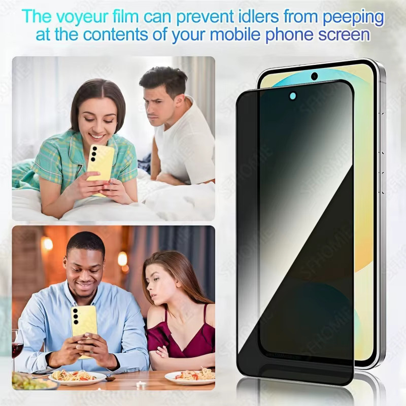 5 Stück Anti-Spy Panzerglas Sichtschutzfolie für Samsung Galaxy S20 S21 S23 S24 FE A51 A52 A53 A54 A55 A56 A57 - Bild 3