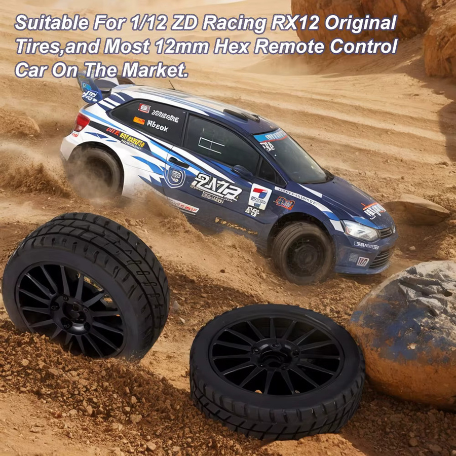 ZD Racing RC Autoreifen, Gummireifen, 2-teiliges Set, 1:12 - Bild 2