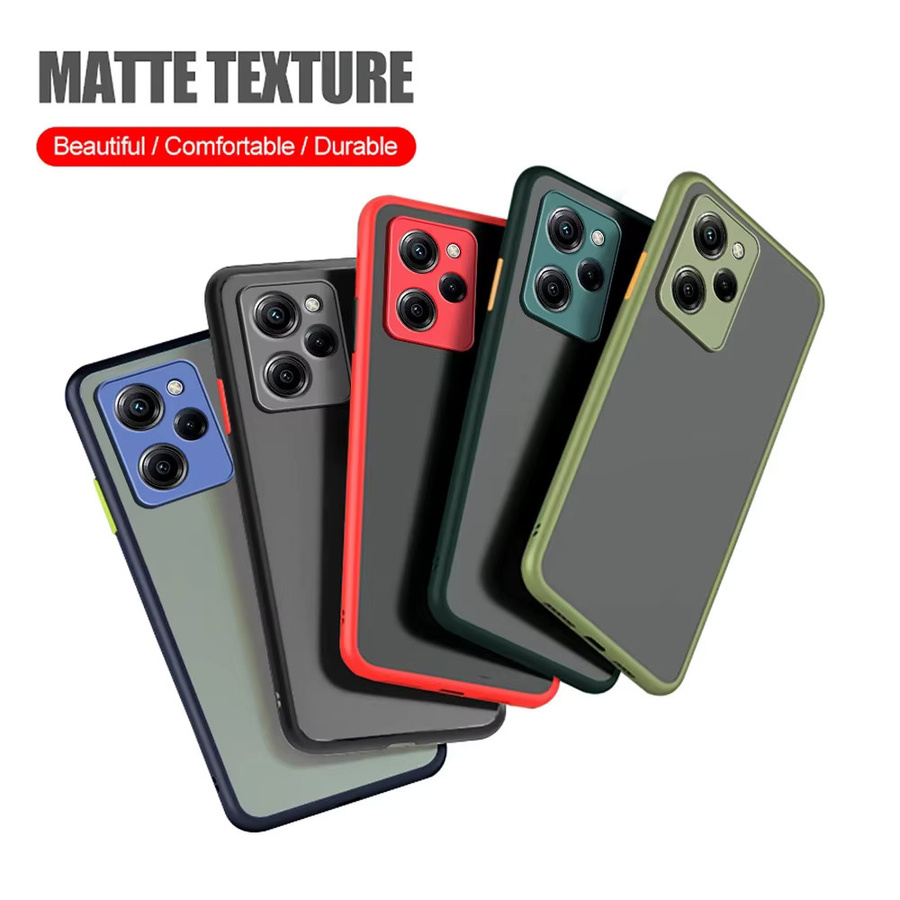 Matte Armor Case für Xiaomi Redmi Note 12 Turbo 13 11 10 Pro Plus 4G 5G Stoßfeste Schutzhülle in Grün - Bild 4