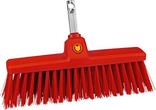 Wolf Garten Multi-Star Terrassenbesen mit Kunststoffborsten in Rot, Arbeitsbreite: 35 cm - Bild 1