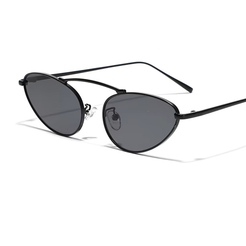 Reboto Sonnenbrille Cat Eye, Metall, schwarz, Damen - Bild 3
