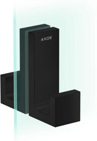 Hansgrohe Axor Uni Rectangular Duschtür aus Glas in Mattschwarz - Bild 1