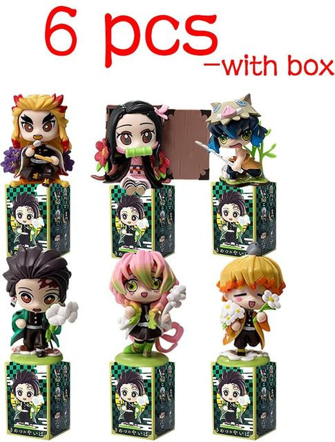 Yiran toy 1 Kimetsu no Yaiba Tanjiro Kamado Nezuko Anime Figur Blind Box - Bild 1